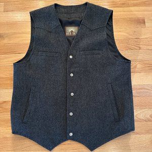 Red Sky Western Wool Tweed Vest Size Large